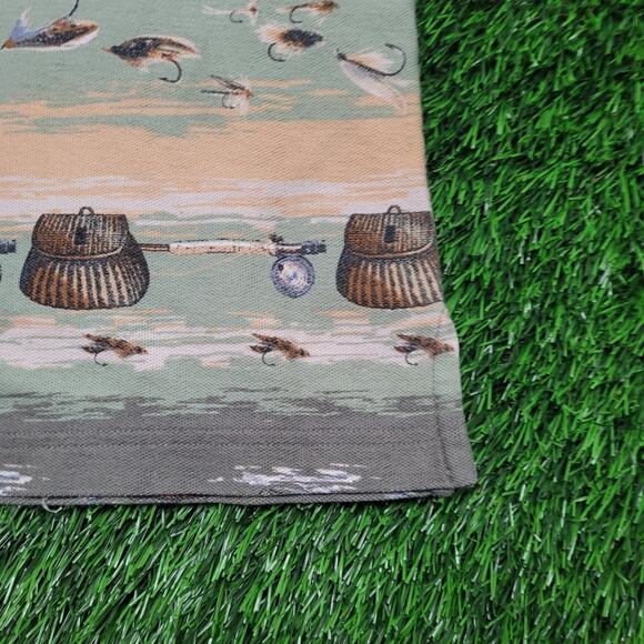 VTG 90s Cabelas Fishing AOP Polo Shirt Mens XXL (Tagged XL) Boxy Fit - Picture 3 of 8